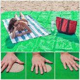 Пляжный Коврик Sand Free Mat антипесок, 200х150 см зеленый