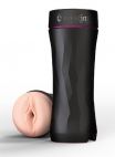 MyStim Мастурбатор-вагина в тубе OPUS E Vaginal Version с возможностью подключения электростимуляции (телесный с черным)