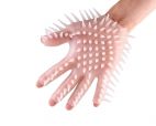 Brazzers Прозрачная перчатка с рельефом для мастурбации (прозрачный)