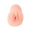 Мастурбатор-вагина с вибрацией и углублениями под пальцы - 16 см. телесный