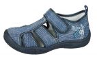 Модель: 215817 синие Туфли для мальчика летние, текстиль "Mursu"
