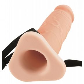 Телесный реалистичный фаллоимитатор с полостью Silicone Hollow 8 Extension - 20 см. Pipedream Телесный реалистичный фаллоимитатор с полостью Silicone Hollow 8 Extension - 20 см.