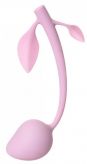 Розовый силиконовый вагинальный шарик с лепесточками Штучки-дрючки