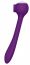 Фиолетовый универсальный вибратор Drago с язычком - 18,3 см. САТИСФАКЕР