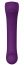 Фиолетовый клиторальный стимулятор Caldo с функцией вибратора - 19 см. САТИСФАКЕР