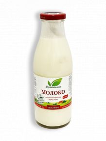 Молоко стерилизованное топлёное Первозданное 4,3% 0,48л стеклянная бутылка ООО "Эдельвейс" д.Лунино